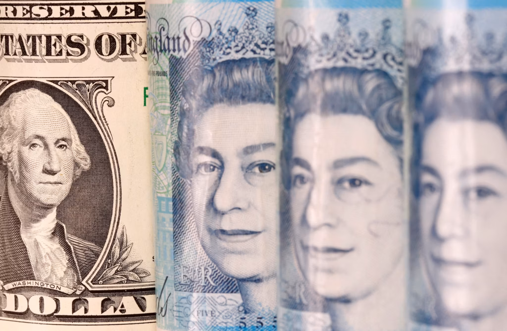 Sterling snaps seven-day streak of gains against the euro